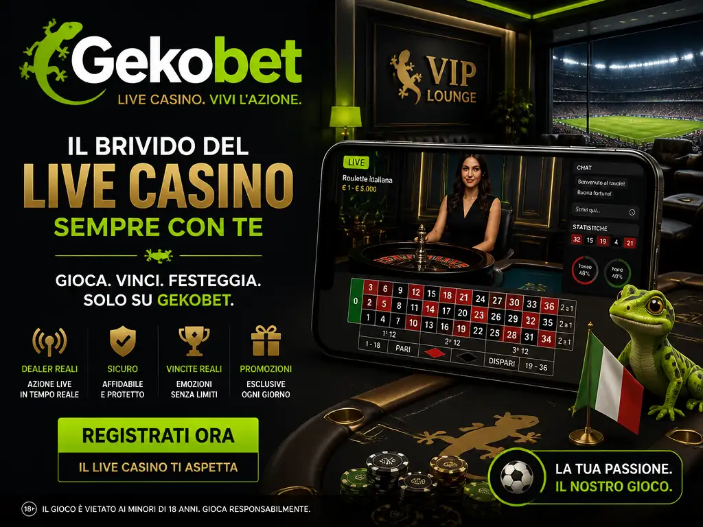 Gekobet giochi 3000+ slot roulette blackjack provider MGA